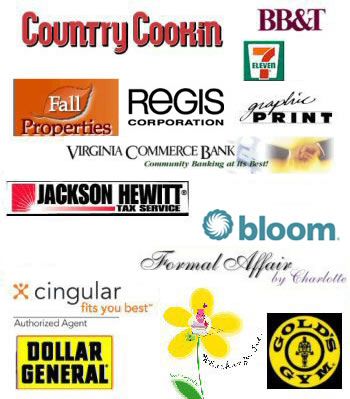 collage of tenant logos